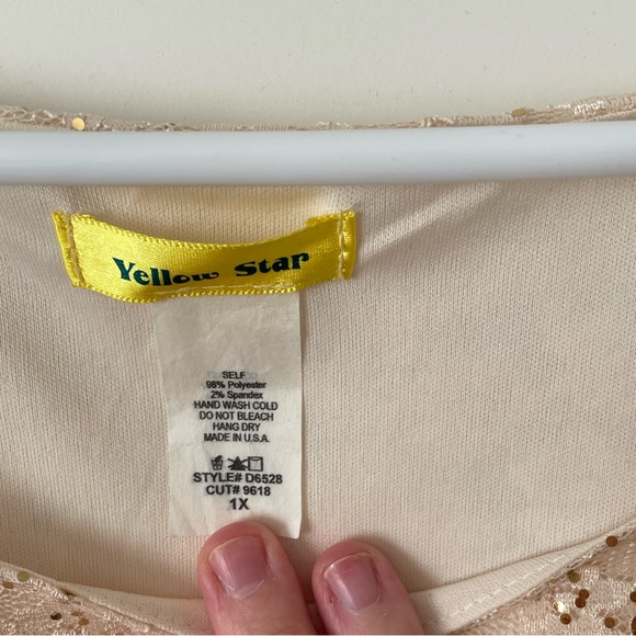 ModCloth Cream Lace Gold Sequined Dress - Picture 3 of 5